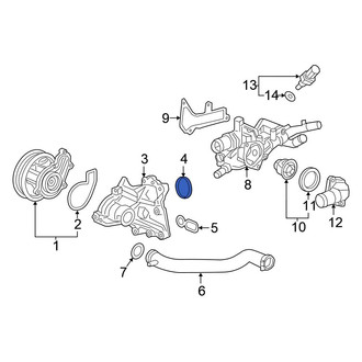 Honda OE - Lower Engine Water Pump Housing O-Ring