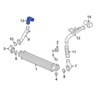 Honda OE - Right Upper Intercooler Pipe
