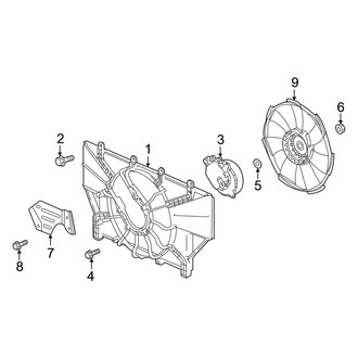 Honda OE - Cooling Fan (Hybrid EX / Hybrid EX-L / Hybrid LX / Hybrid Touring)