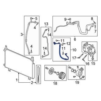 Honda OE - A/C Refrigerant Discharge Hose