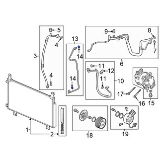 Honda OE - A/C Refrigerant Line O-Ring