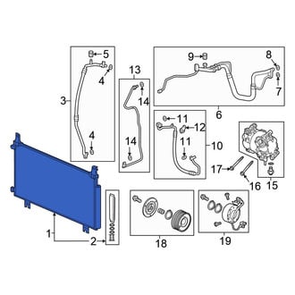 Honda OE - A/C Condenser