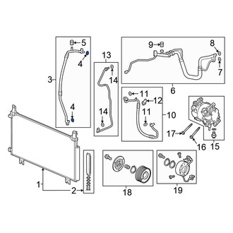 Honda OE - A/C Refrigerant Line O-Ring