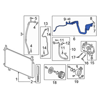 Honda OE - A/C Refrigerant Suction Hose