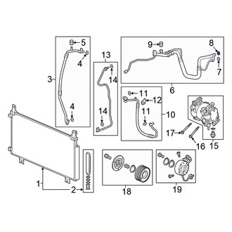 Honda OE - A/C Refrigerant Line O-Ring