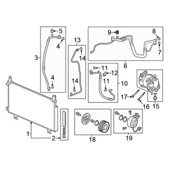 Honda OE - Rear A/C Service Valve Cap