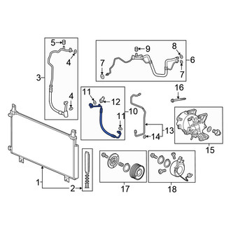 Honda OE - A/C Refrigerant Discharge Hose