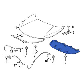Honda OE - Front Hood Insulation Pad