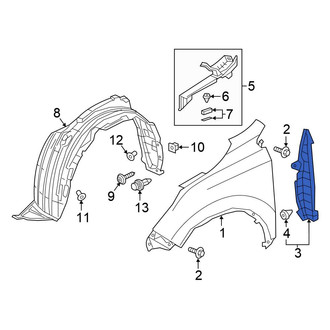 Honda OE - Left Fender Seal