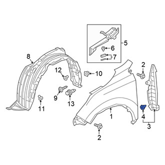 Honda OE - Fender Filler Panel Clip