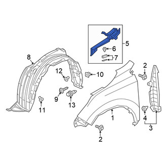 Honda OE - Front Right Fender Filler Panel