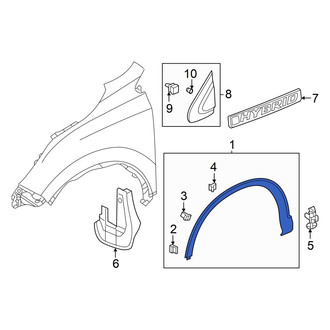 Honda OE - Front Left Wheel Arch Molding