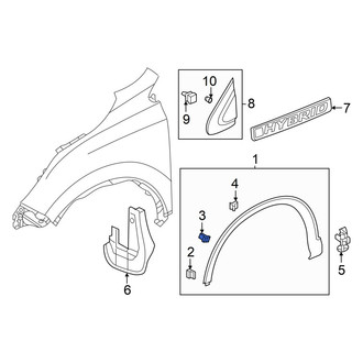 Honda OE - Fender Flare Clip