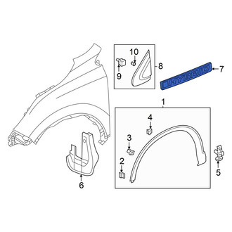 Honda OE - Front Right Fender Emblem