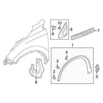 Honda OE - Fender - Exterior Trim
