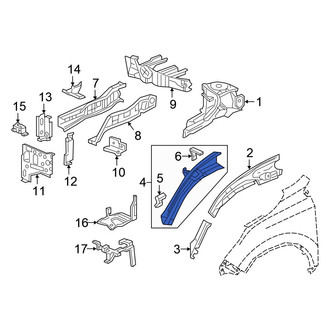 Honda OE - Front Left Inner Fender Rail