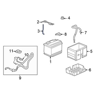 Honda OE - Front Battery Hold Down Stud