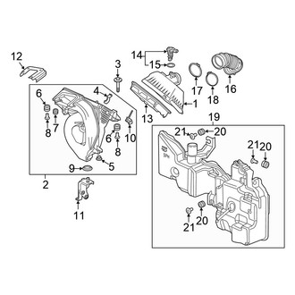 Honda OE - Engine / Transaxle - Air Intake (2.4L)