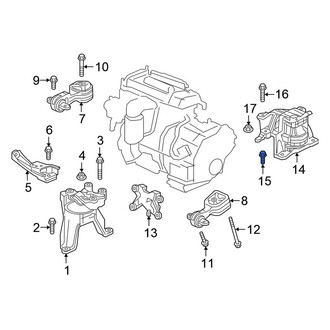 Honda OE - Automatic Transmission Mount Bolt