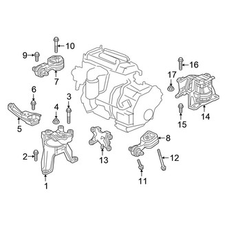 Honda OE - Engine / Transaxle - Engine & Transmission Mounting (2.4L)