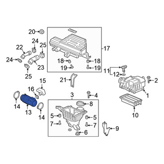 Honda OE - Engine Air Intake Hose