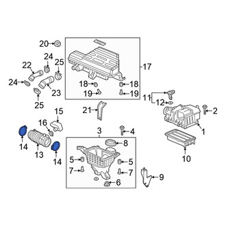 Honda OE - Engine Air Duct Clamp