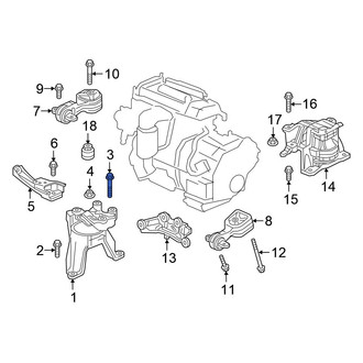 Honda OE - Engine Mount Bolt