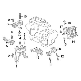 Honda OE - Engine / Transaxle - Engine & Transmission Mounting (1.5L)
