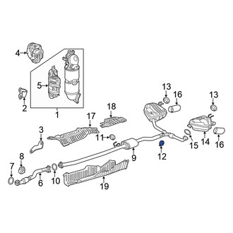 Honda OE - Rear Exhaust System Hanger