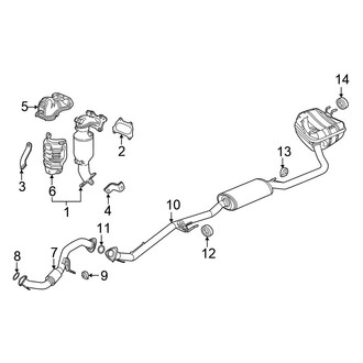 Honda OE - Exhaust System - Exhaust Components