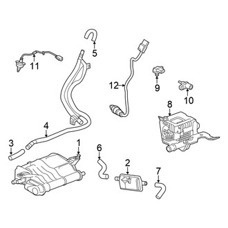 Honda OE - Emission System - Emission Components (Vapor Canister & Sensors), (2.0L)