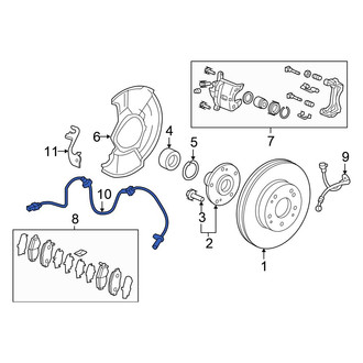 Honda OE - Front Right ABS Wheel Speed Sensor