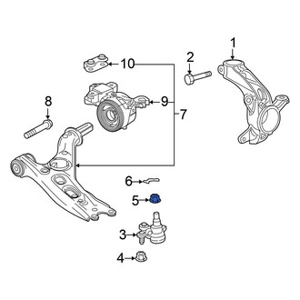 Honda OE - Upper Suspension Ball Joint Nut & Washer