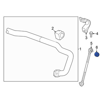 Honda OE - Rear Suspension Stabilizer Bar Link Nut