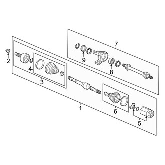 Honda OE - Front Suspension - Drive Axles (1.5L)