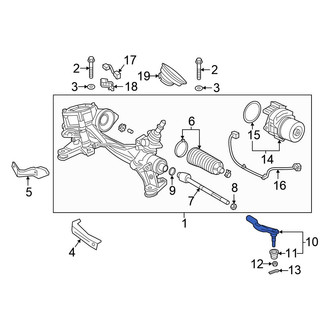 Honda OE - Left Outer Steering Tie Rod End