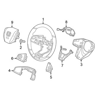 Honda OE - Steering Wheel & Trim (EX / EX-L / LX / Touring)