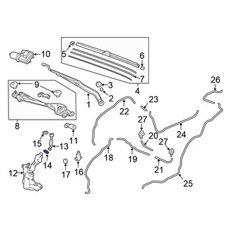 Honda OE - Washer Fluid Reservoir Filler Pipe Grommet