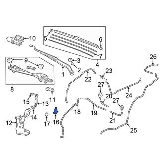 Honda OE - Windshield Washer Pump