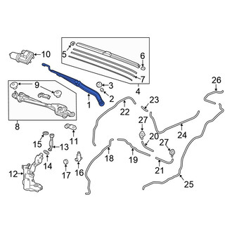 Honda OE - Front Left Wiper Arm