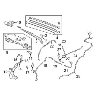 Honda OE - Windshield - Wiper & Washer Components