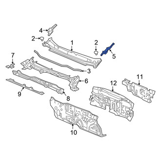 Honda OE - Front Left Cowl Side Panel