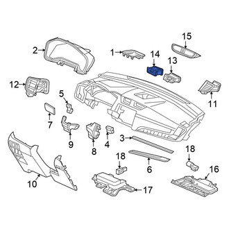 Honda OE - Center Left Dashboard Air Vent