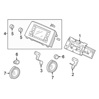 Honda OE - Instrument Panel - Sound System (W/O Touchscreen Display), (LX)