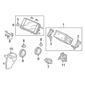 Honda OE - Instrument Panel - Sound System (With Touchscreen Display), (Hybrid EX / Hybrid EX-L / Hybrid Touring)