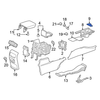 Honda OE - Front Console Mat