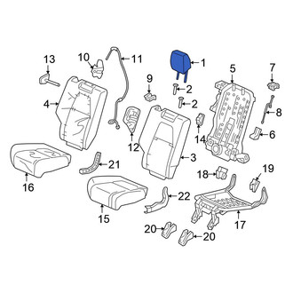 Honda OE - Rear Left Headrest