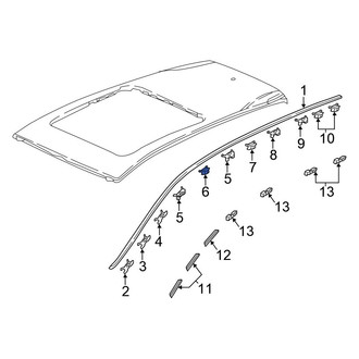 Honda OE - Roof Drip Molding Clip
