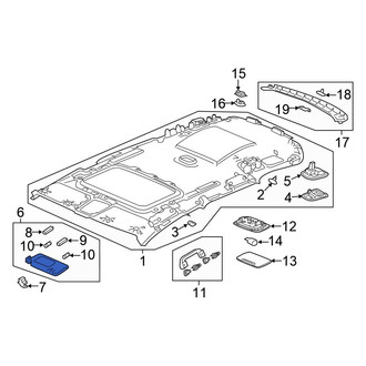 Honda OE - Left Sun Visor