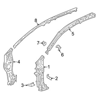 Honda OE - Pillars, Rocker & Floor - Hinge Pillar